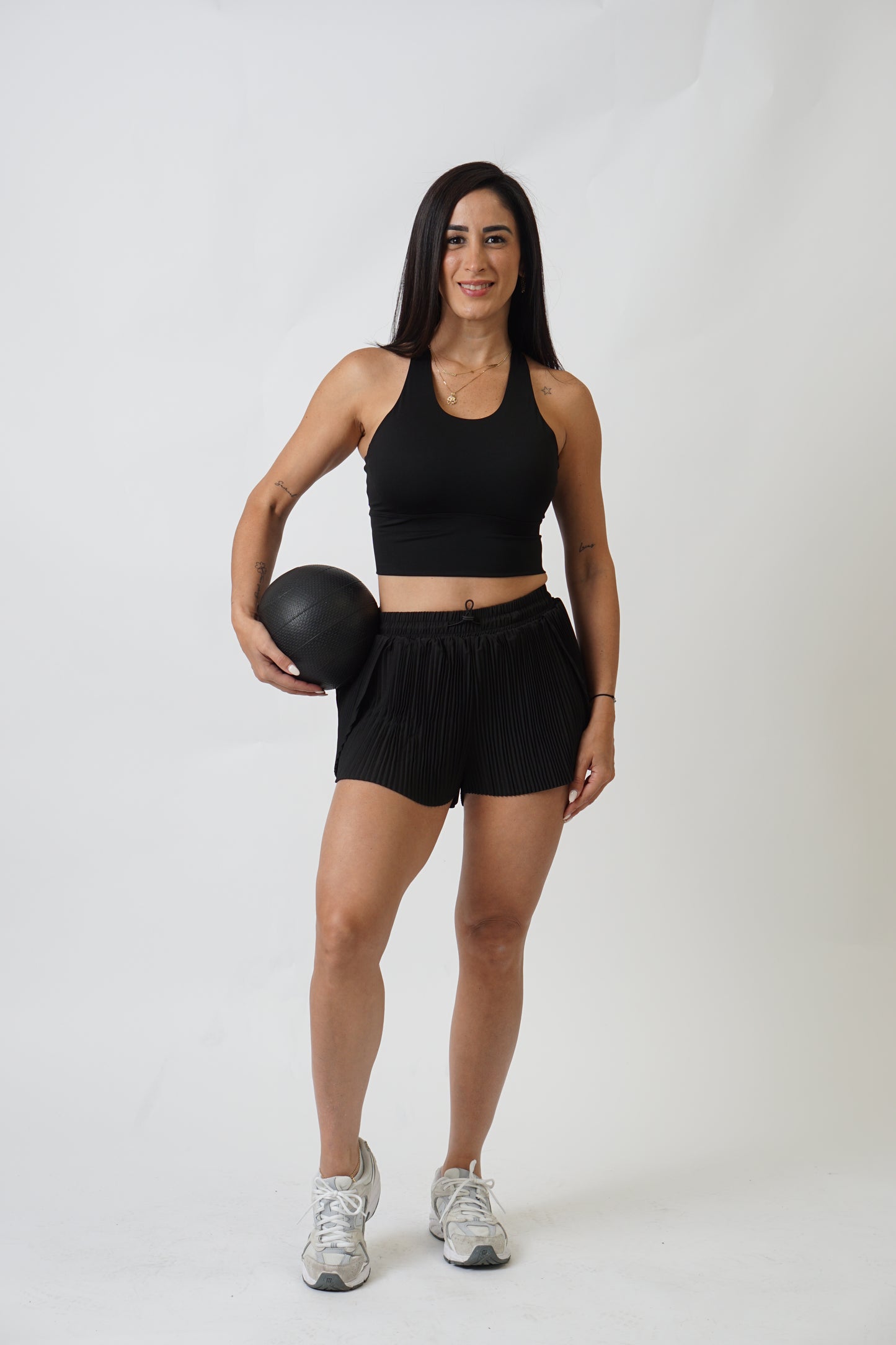 Perla Black Short Set