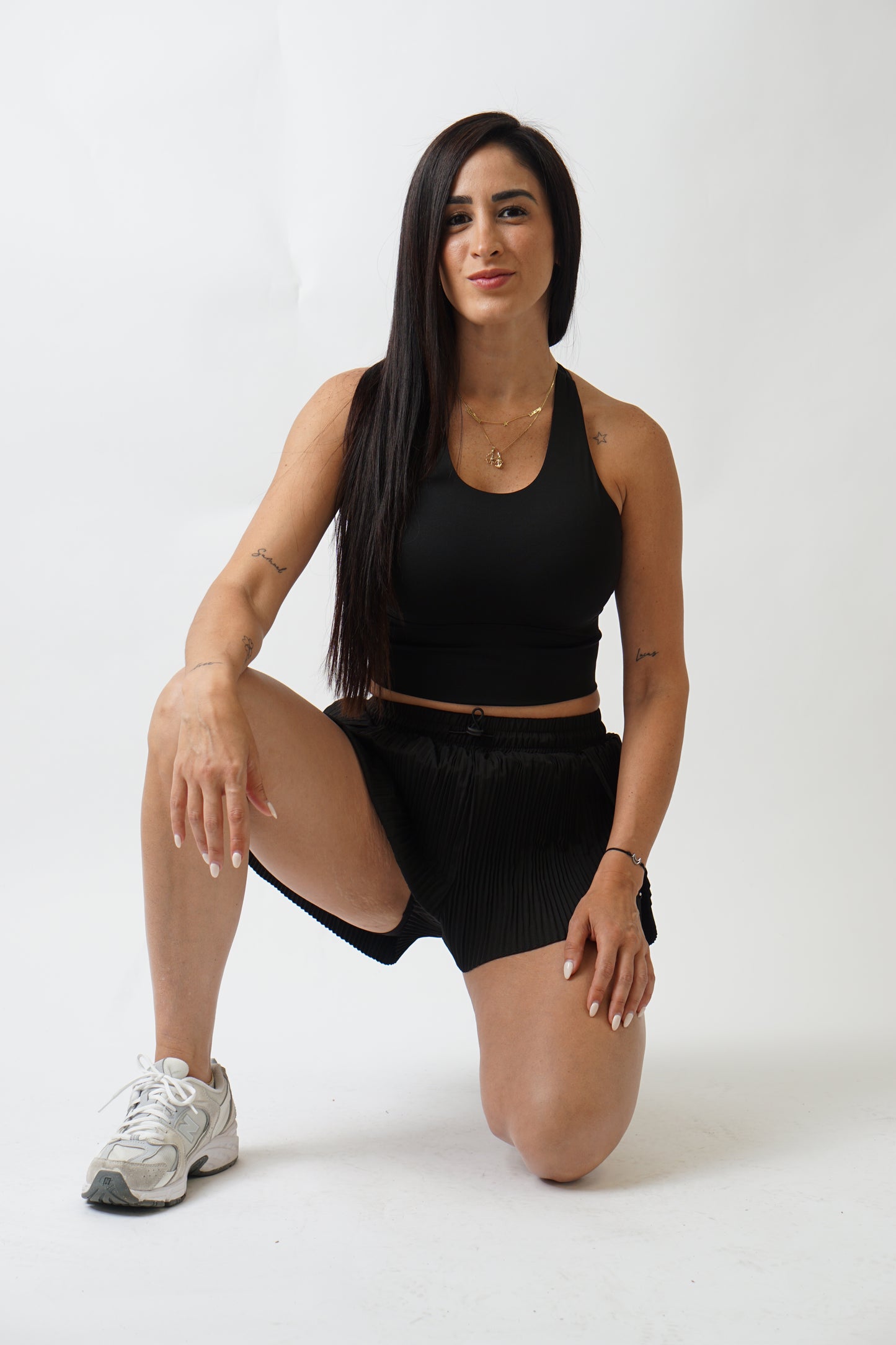 Perla Black Short Set