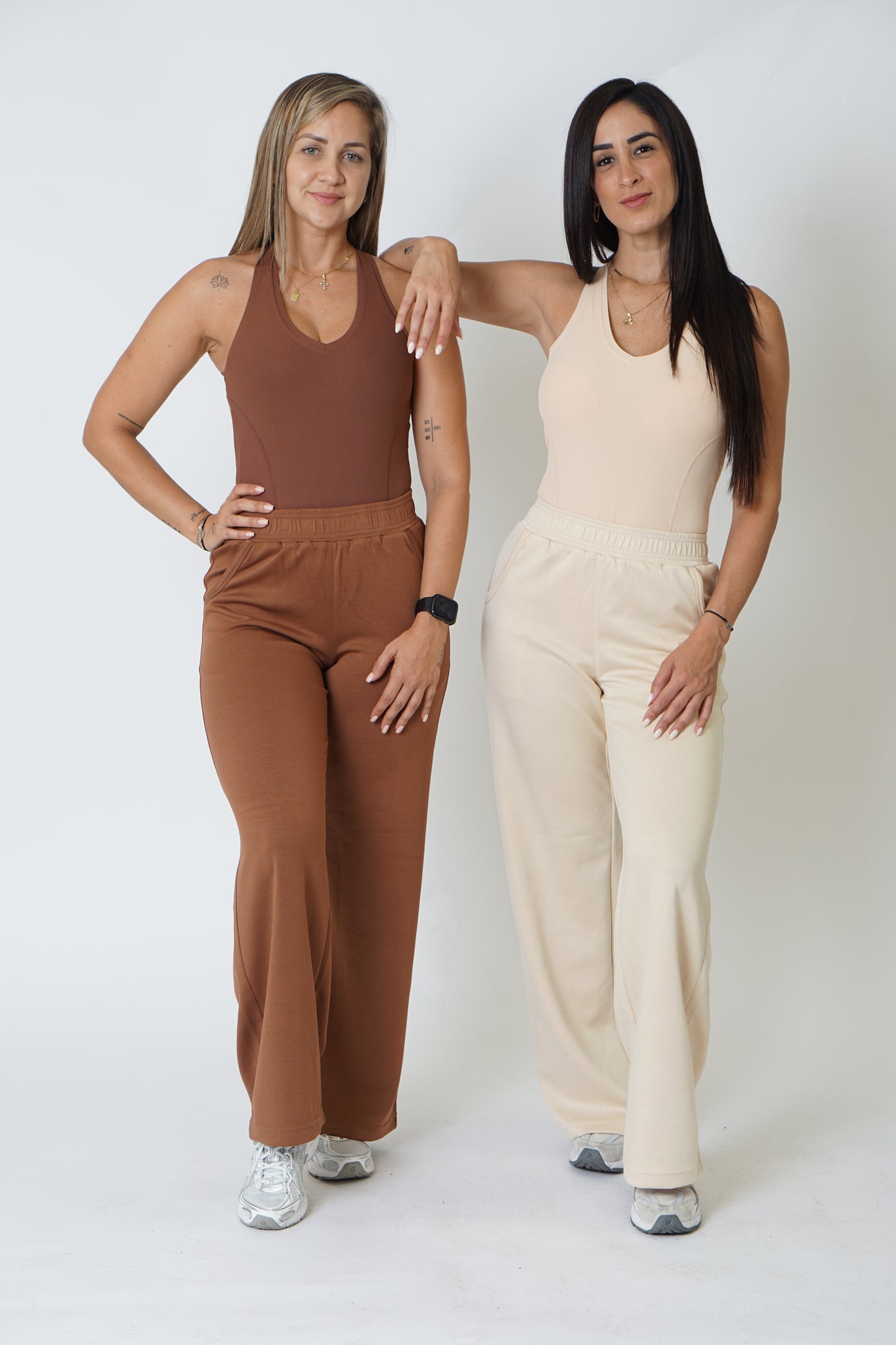 Charlotte Joggers Brown/ Beige
