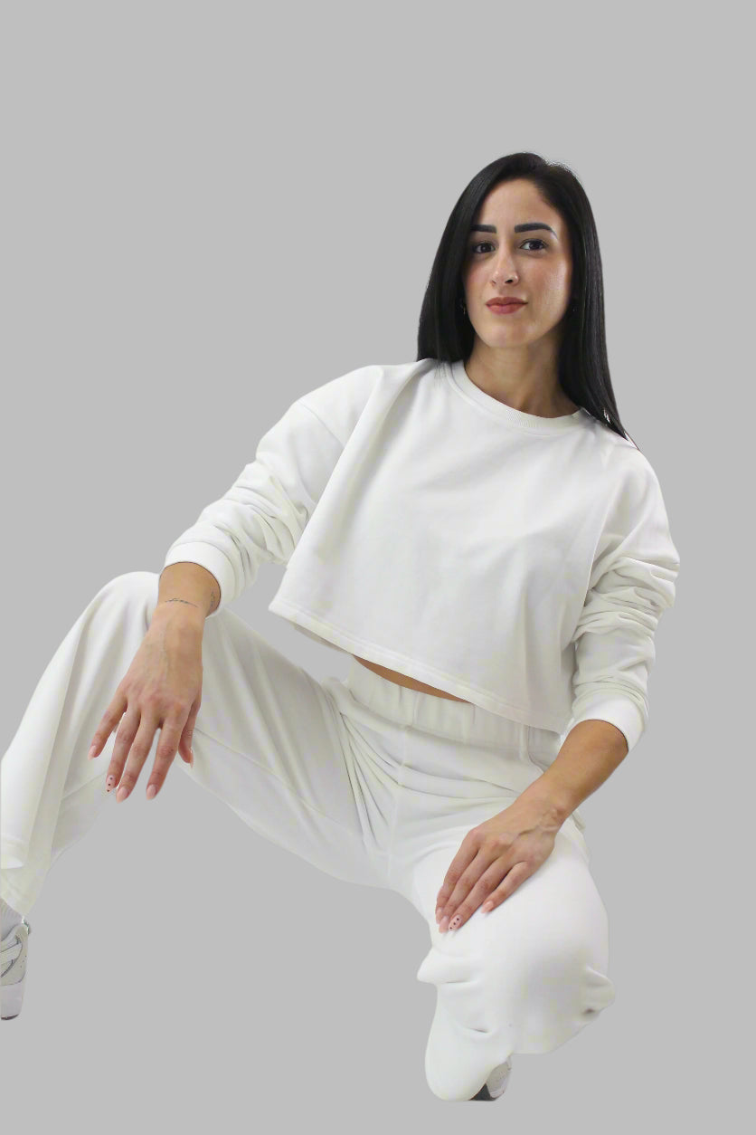 Lucky White Hoodie Set