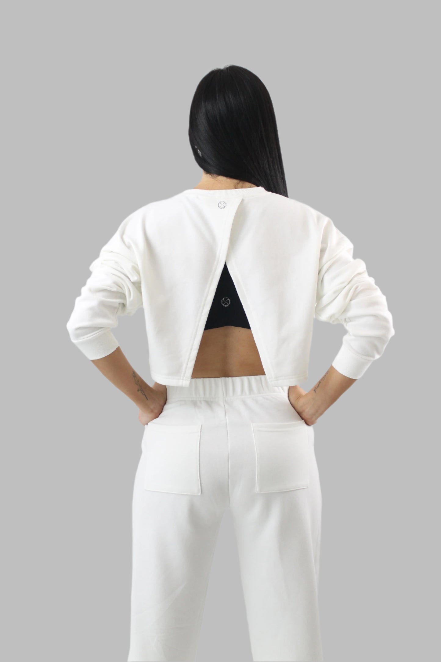 Lucky White Hoodie Set